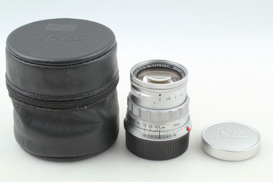 Vintage "Mint+++" Leica Summicron 50mm f/2 Rigid Lens M Mount Leitz From JAPAN