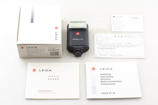"Almost Unused w/ Box" Leica SF 20 Shoe Mount Flash 14414 For M6 TTL M7 R8 JAPAN