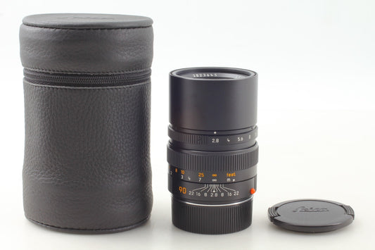 "TOP MINT+++ w/ Case" Leica Elmarit-M 90mm f/2.8 Black M Mount E46 Lens JAPAN