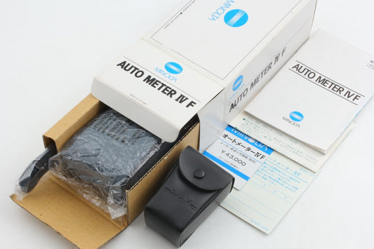 "Unused w/ Ref View Finder 10°" Minolta Auto Meter IV F Digital Light From JAPAN