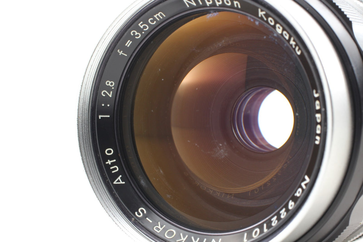 9 Blades "CLA’d Mint+++ w/ Box" Nikon Nikkor-S Auto 35mm f/2.8 Pat.Pend JAPAN