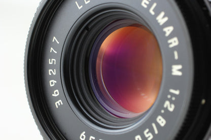 "Near Mint+++" Leica Elmar-M 50mm F/2.8 E39 Black Lens Leica M Mount From JAPAN