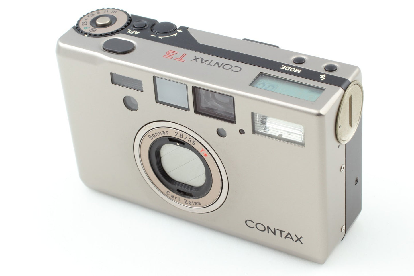 "Near Mint+++" Contax T3 D Titan Silver Compact 35mm Film Camera From JAPAN