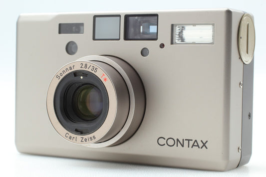 "Near Mint+++" Contax T3 D Titan Silver Compact 35mm Film Camera From JAPAN