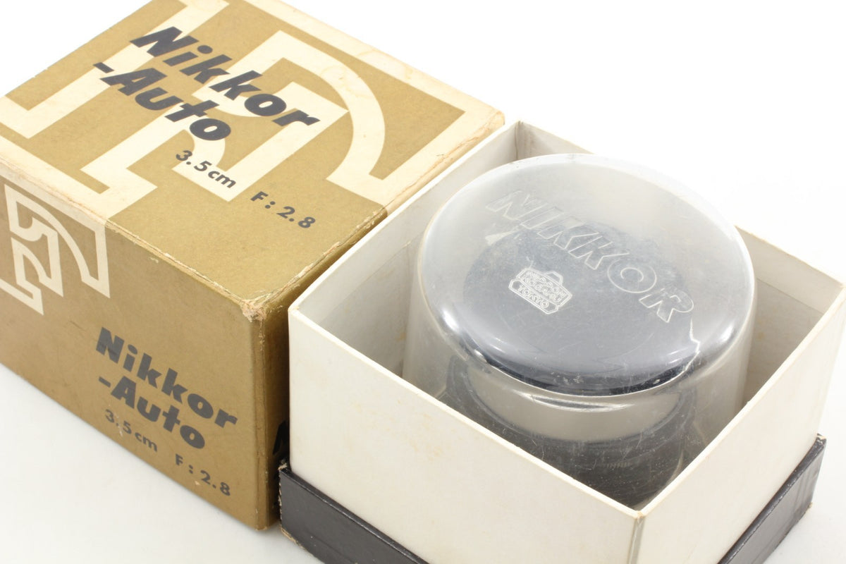 9 Blades "CLA’d Mint+++ w/ Box" Nikon Nikkor-S Auto 35mm f/2.8 Pat.Pend JAPAN