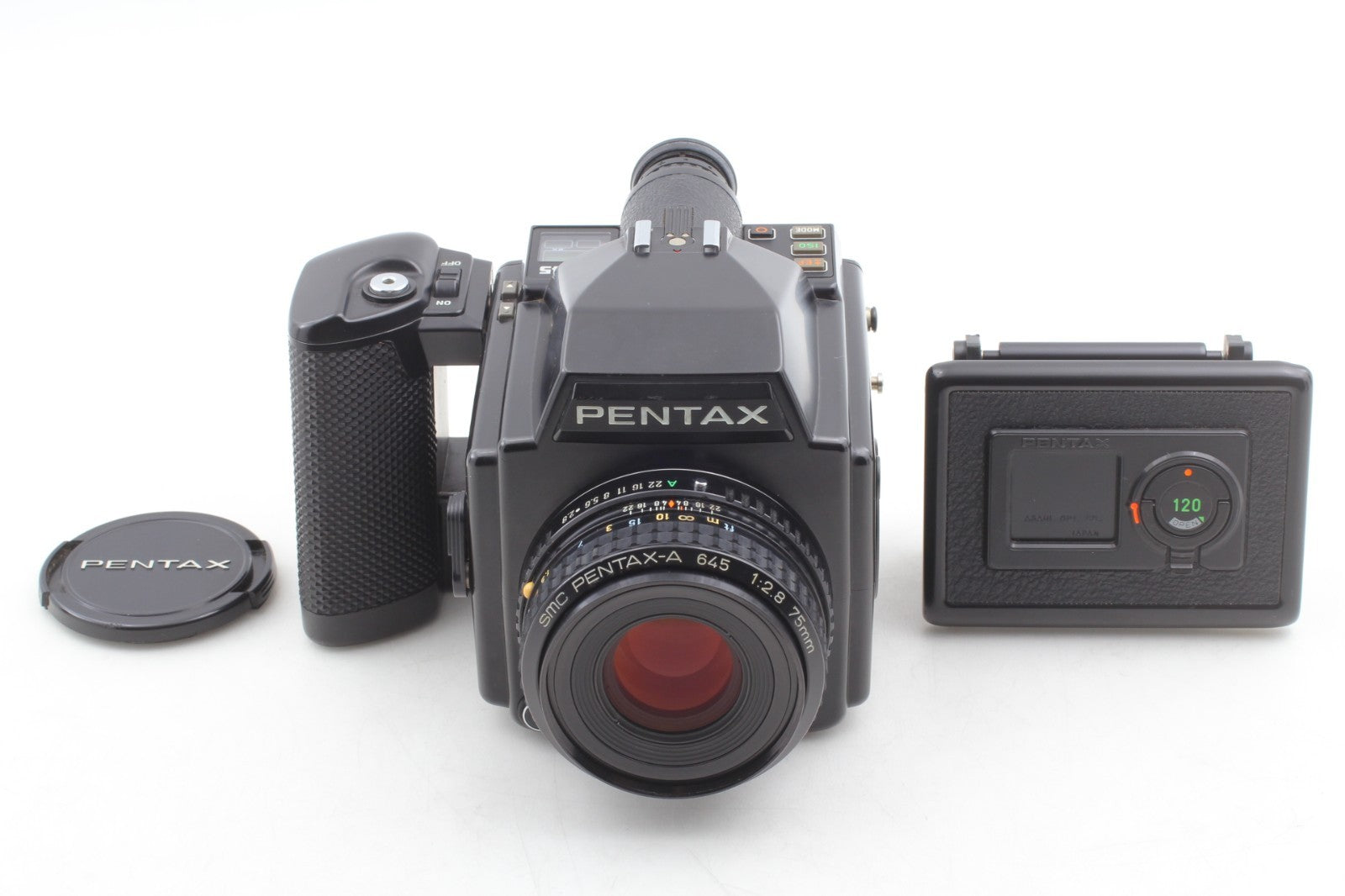 "Mint+++" Pentax 645 Film Camera SMC A 75mm f/2.8 Lens 120 Film Back From JAPAN