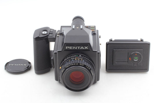 "Mint+++" Pentax 645 Film Camera SMC A 75mm f/2.8 Lens 120 Film Back From JAPAN