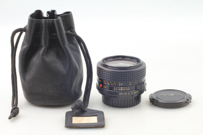"Mint+++ w/ Case" Minolta New MD 24mm f/2.8 Wide Angle Lens MC MD Mount JAPAN
