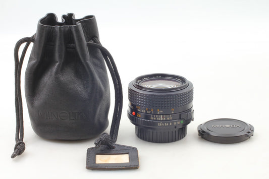 "Mint+++ w/ Case" Minolta New MD 24mm f/2.8 Wide Angle Lens MC MD Mount JAPAN