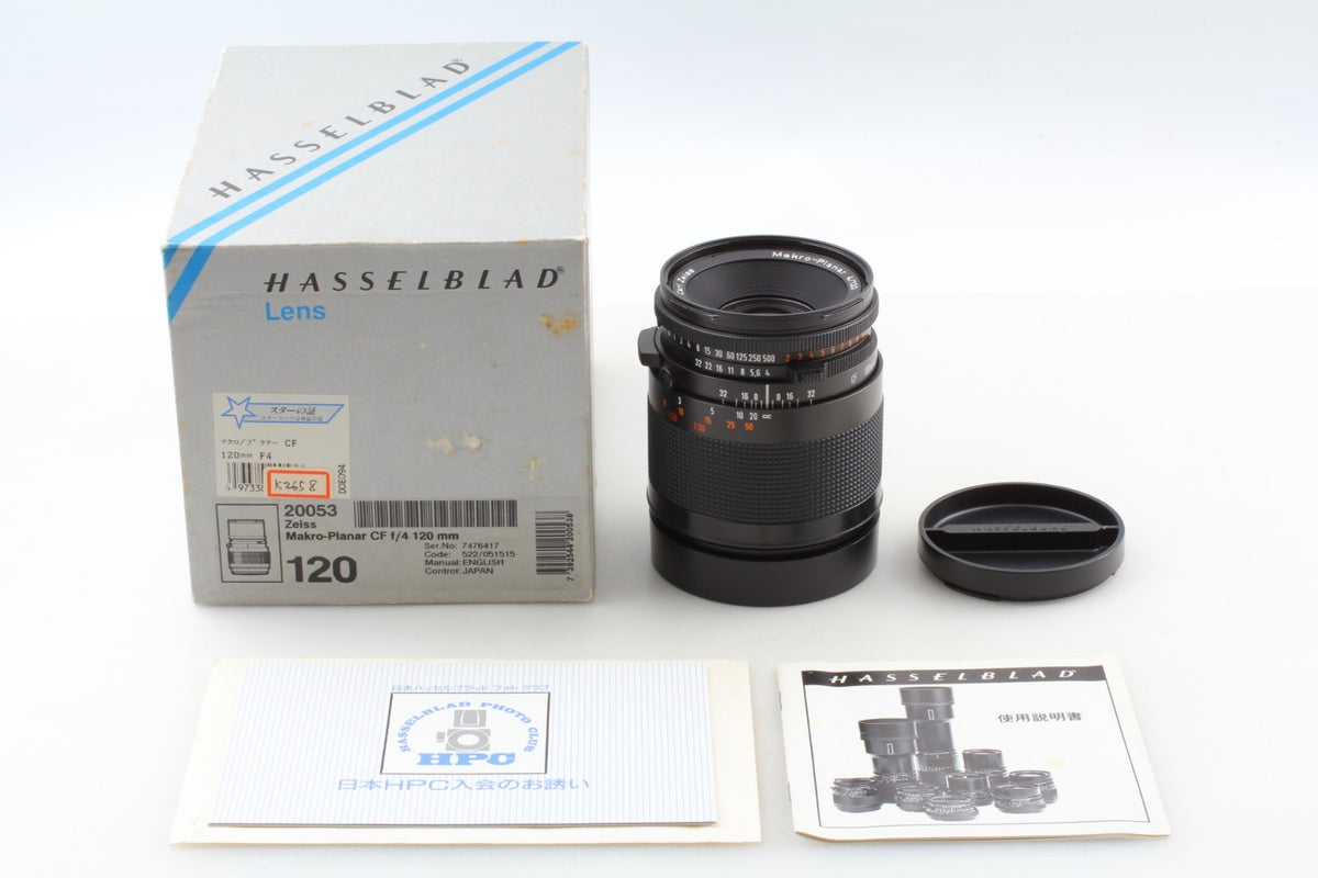 "Top Mint w/ Box" Hasselblad Carl Zeiss Makro Planar T* CF 120mm f/4 Lens JAPAN