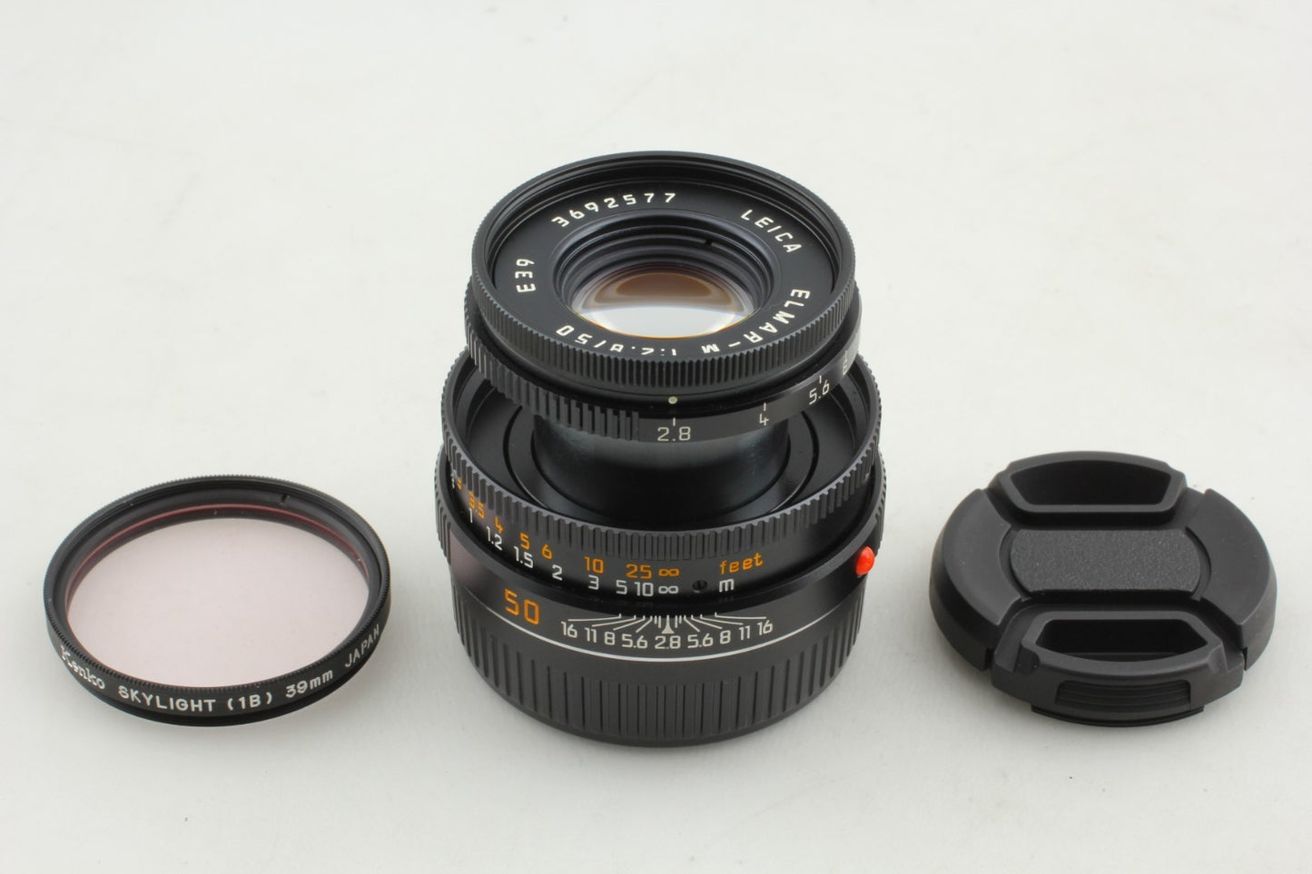 "Near Mint+++" Leica Elmar-M 50mm F/2.8 E39 Black Lens Leica M Mount From JAPAN