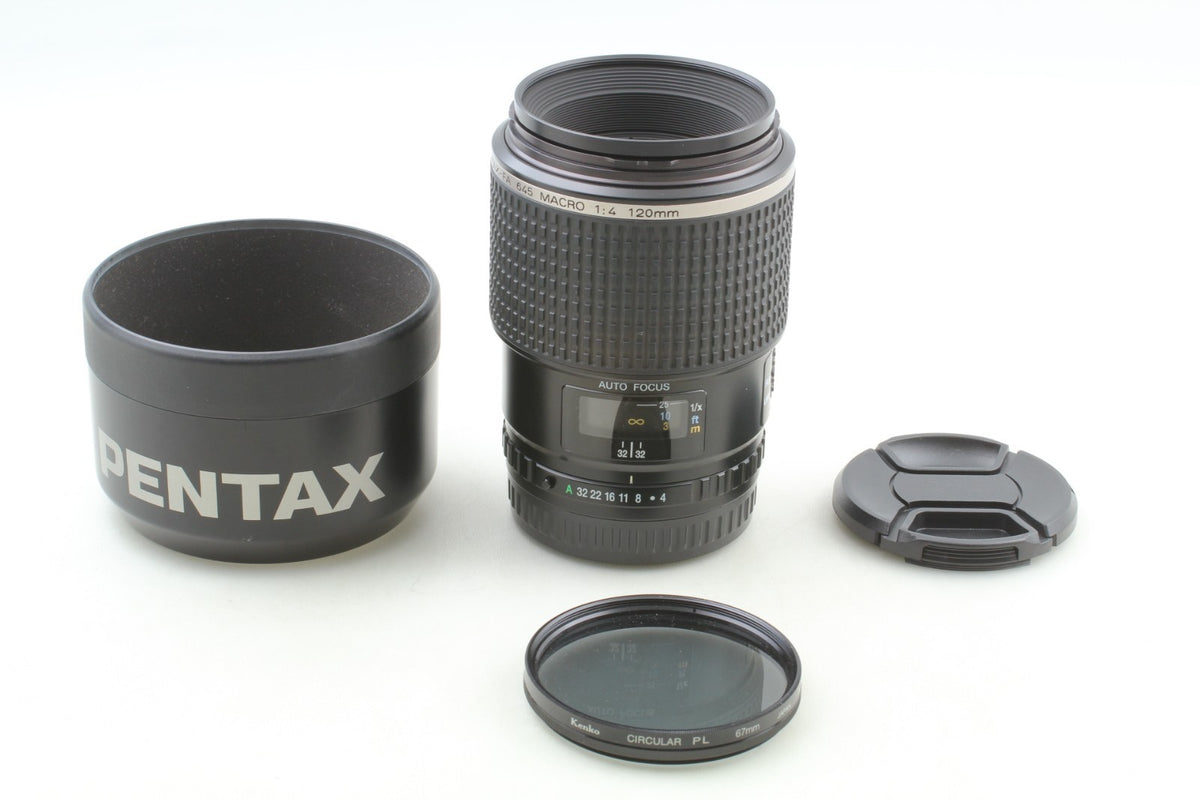 "Top Mint w/ Hood" SMC Pentax-FA 645 120mm F4 Macro AF Lens 645N NII From JAPAN