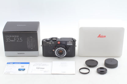 "Top Mint+++ w/ 35mm Lens Unused" Leica M6 Black 0.72 Non TTL Rangefinder JAPAN