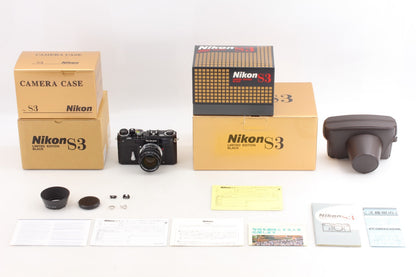 "Unused w/ Box" Nikon S3 Limited Edition Black Camera Nikkor-S 50mm f1.4 Lens JP