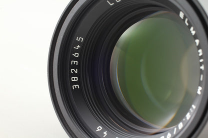 "TOP MINT+++ w/ Case" Leica Elmarit-M 90mm f/2.8 Black M Mount E46 Lens JAPAN