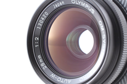 Late "Unused w/ Box" Olympus OM-System Zuiko Auto-W 28mm f/2 MF Lens From JAPAN