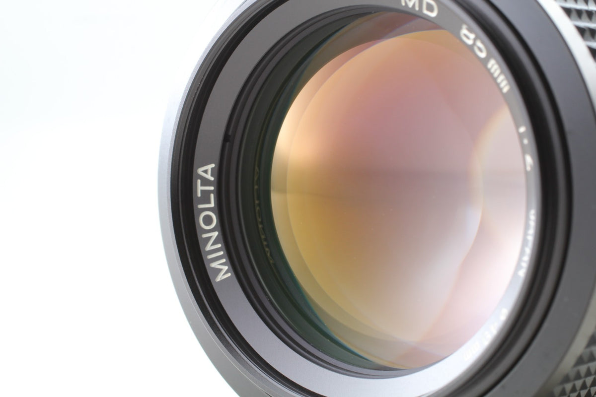 "Top Mint+++ w/ Hood" Minolta New MD 85mm F2 Portrait MF Lens From JAPAN