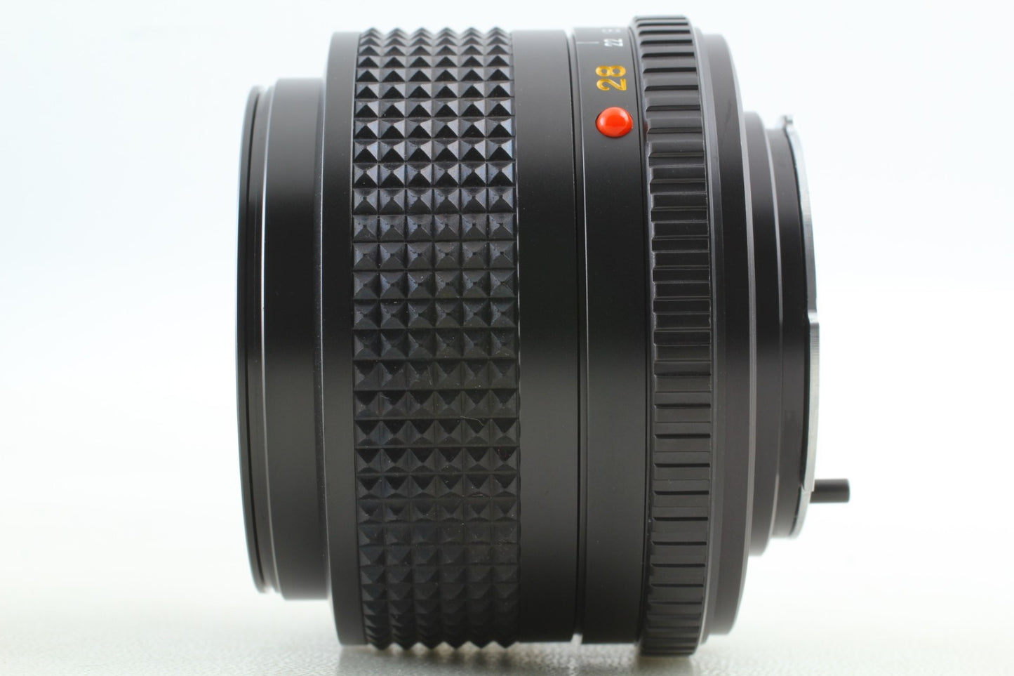 "Unused w/ Hood Case" Minolta New MD 28mm F2.8 Wide Angle MF Lens From JAPAN
