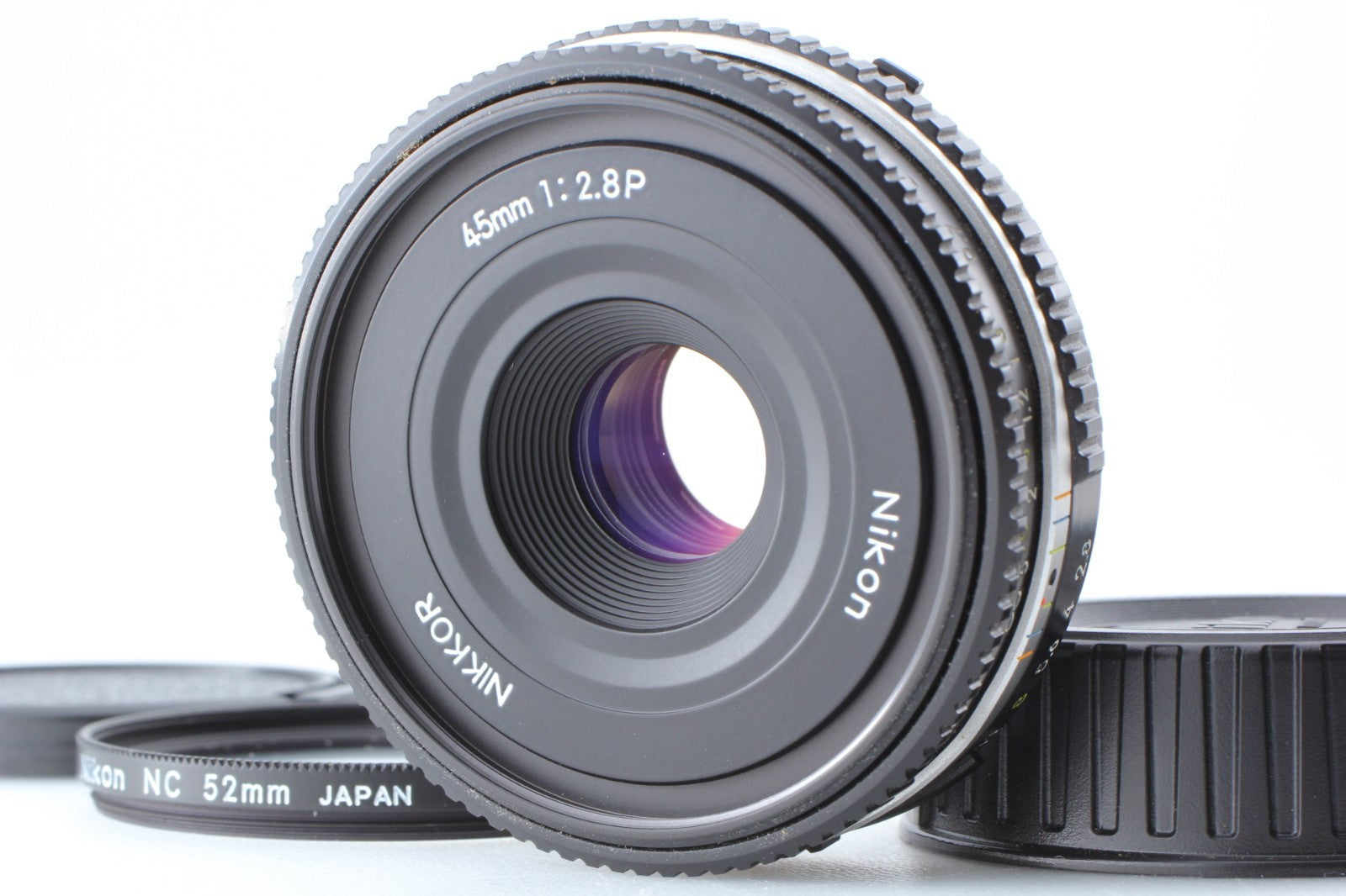 "TOP MINT+++" Nikon Ai-s Ais Nikkor 45mm f/2.8 P Black MF Pancake Lens JAPAN
