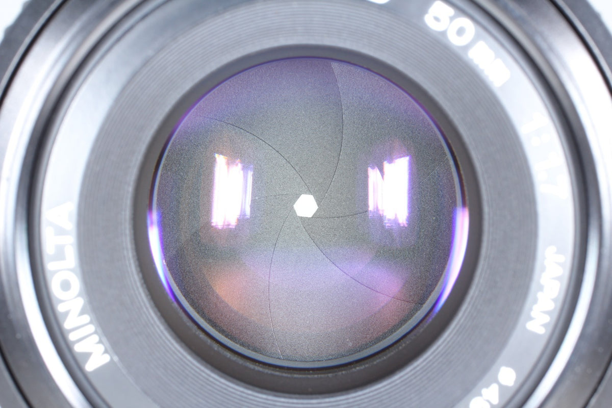 "Mint+++ w/ Box" MINOLTA New MD 50mm f/1.7 Standard MF Prime Lens MD Mount JAPAN
