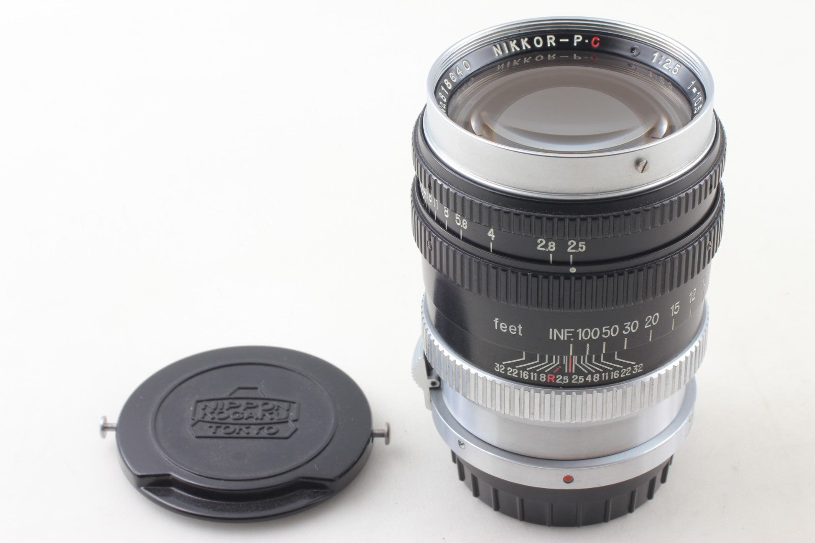 "TOP MINT+++" Nippon Kogaku Nikon Nikkor P.C 105mm f/2.5 S Mount Lens From JAPAN