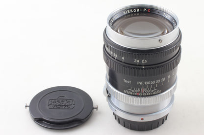 "TOP MINT+++" Nippon Kogaku Nikon Nikkor P.C 105mm f/2.5 S Mount Lens From JAPAN