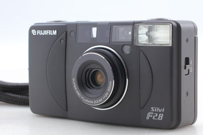 "Mint+++" Fujifilm Silvi F/2.8 Black 35mm Film Camera From JAPAN