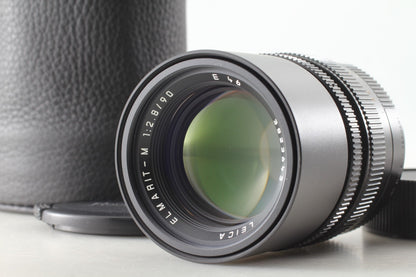 "TOP MINT+++ w/ Case" Leica Elmarit-M 90mm f/2.8 Black M Mount E46 Lens JAPAN