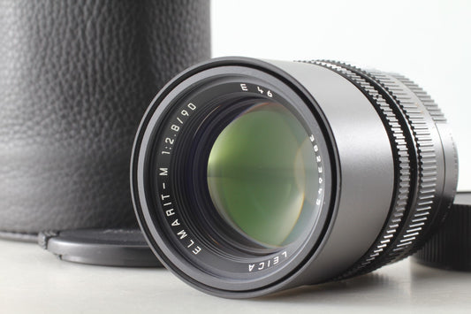 "TOP MINT+++ w/ Case" Leica Elmarit-M 90mm f/2.8 Black M Mount E46 Lens JAPAN