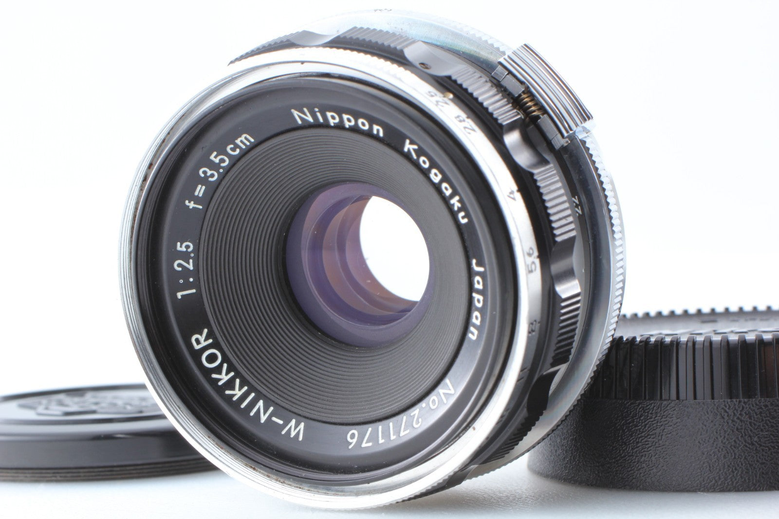 Late "Mint+++" Nikon W-Nikkor 3.5cm 35mm f/2.5 Lens Black for S Mount From JAPAN