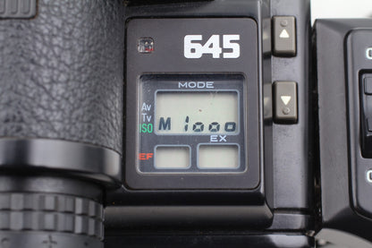 "Mint+++" Pentax 645 Film Camera SMC A 75mm f/2.8 Lens 120 Film Back From JAPAN