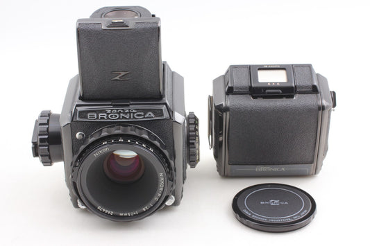 Late Model "TOP MINT+++" Zenza Bronica S2 Black Nikkor P.C 75mm f/2.8 Lens JAPAN