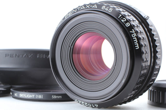 "Top Mint w/ Hood" SMC Pentax A 645 75mm F/2.8 Lens For 645 645N 645NII JAPAN