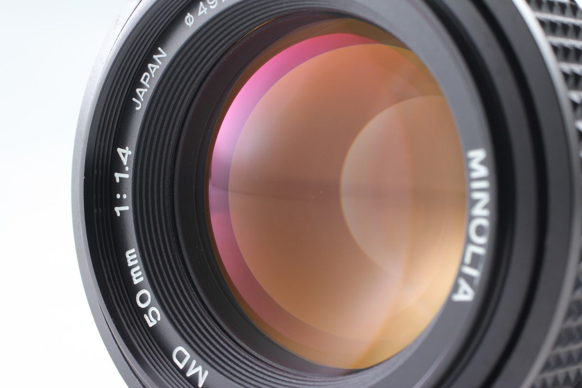 "Top Mint+++ w/ Case" Minolta MD Rokkor 50mm f/1.4 MF Standard Lens JAPAN