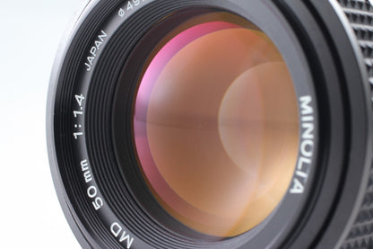 "Top Mint+++ w/ Case" Minolta MD Rokkor 50mm f/1.4 MF Standard Lens JAPAN