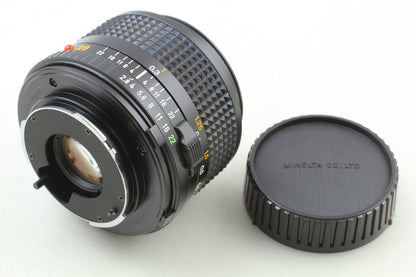 "Unused w/ Hood Case" Minolta New MD 28mm F2.8 Wide Angle MF Lens From JAPAN