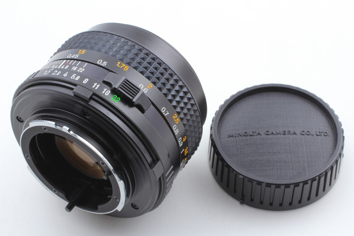 "Mint+++ w/ Box" MINOLTA New MD 50mm f/1.7 Standard MF Prime Lens MD Mount JAPAN