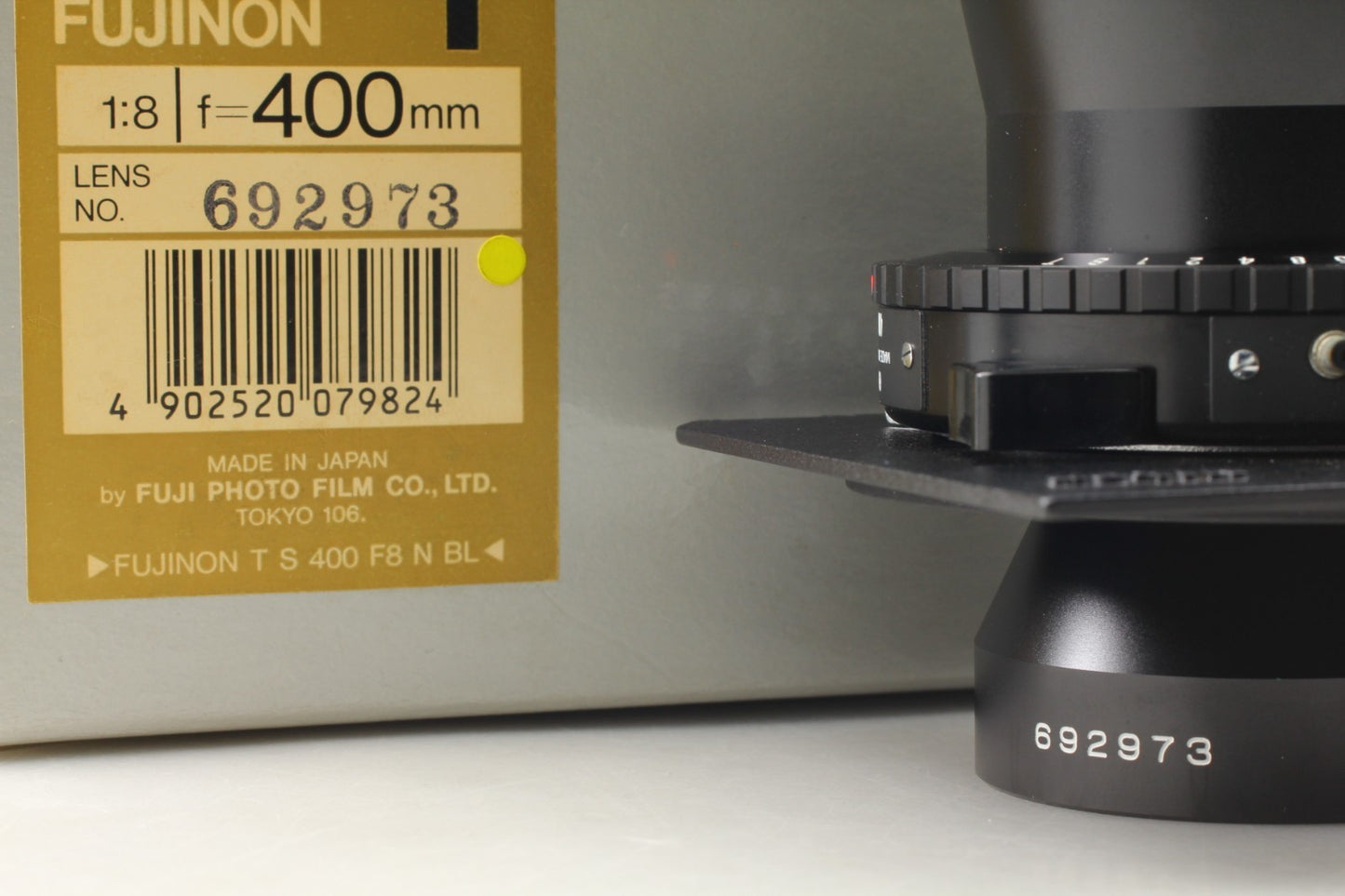 Late "UNUSED" Fujifilm Fuji Fujinon T 400mm f/8 Copal Large Format Lens JAPAN