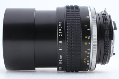Late "Almost Unused" Nikon Ai-s Nikkor 105mm f/1.8 MF Lens For FM2 F3 From JAPAN