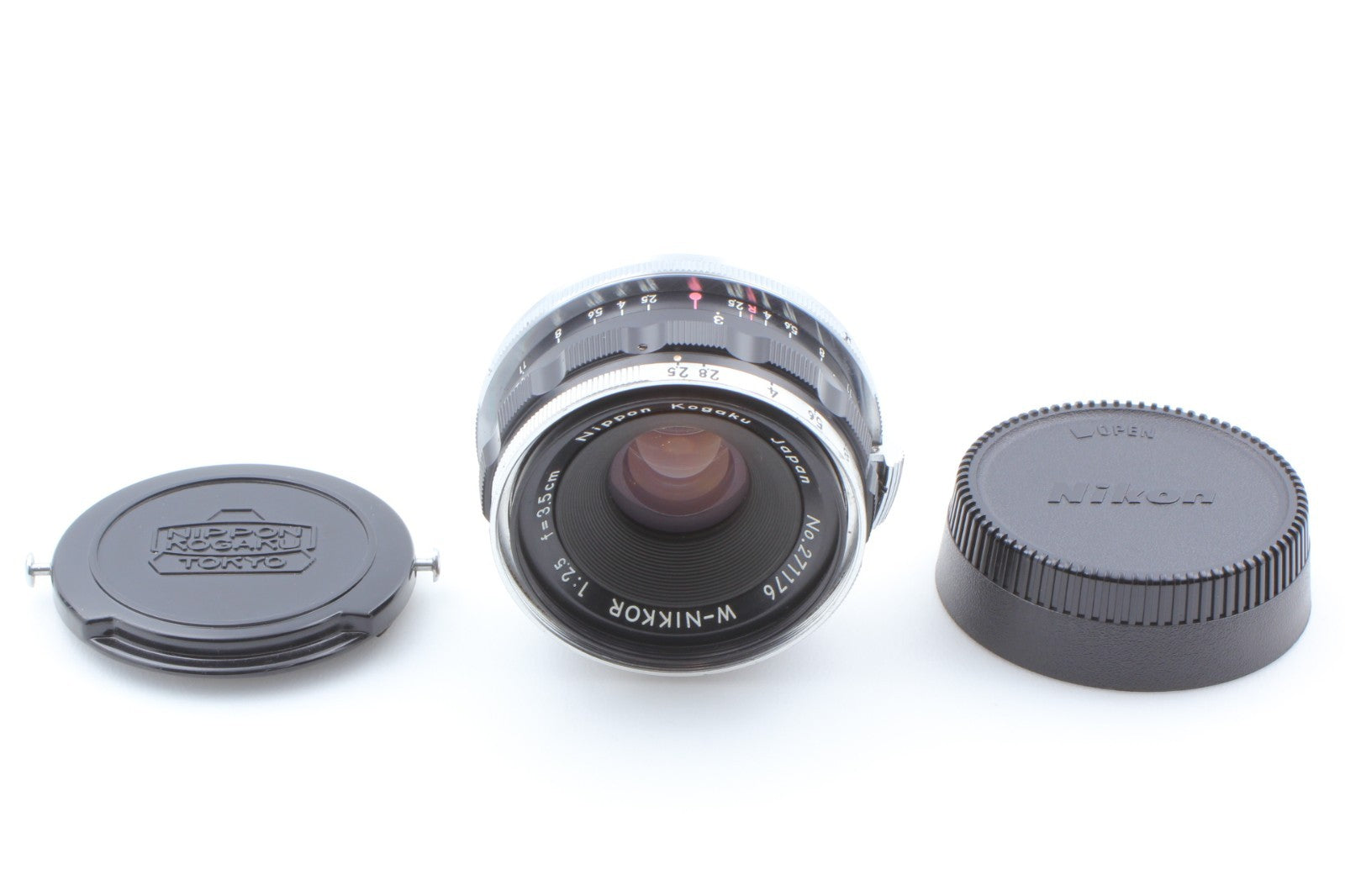 Late "Mint+++" Nikon W-Nikkor 3.5cm 35mm f/2.5 Lens Black for S Mount From JAPAN