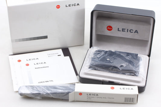"UNUSED" Leica M6 TTL LHSA 0.72 Black Paint Special Edition Solms Germany 10443