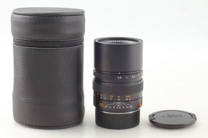 "TOP MINT+++ w/ Case" Leica Elmarit-M 90mm f/2.8 Black M Mount E46 Lens JAPAN