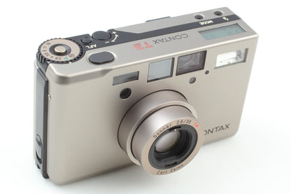 "Near Mint+++" Contax T3 D Titan Silver Compact 35mm Film Camera From JAPAN