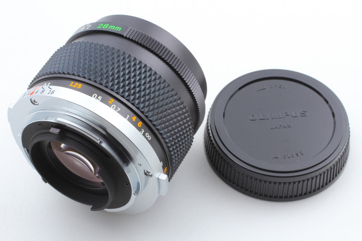 Late "Unused w/ Box" Olympus OM-System Zuiko Auto-W 28mm f/2 MF Lens From JAPAN