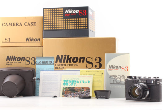 "Unused w/ Box" Nikon S3 Limited Edition Black Camera Nikkor-S 50mm f1.4 Lens JP
