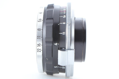 Late "MINT+++" Nikon W-Nikkor 3.5cm 35mm f/2.5 Lens Black for S Mount From JAPAN