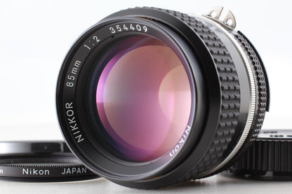 "UNUSED" Nikon Ai-s Nikkor 85mm f/2 Portrait Lens for FM2 F3 From JAPAN #5126